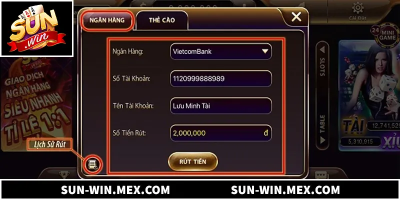 Rút Tiền Sunwin - Hướng Dẫn Từng Bước Cho Người Mới Hướng dẫn rút tiền Sunwin nhanh chóng và an toàn nhất